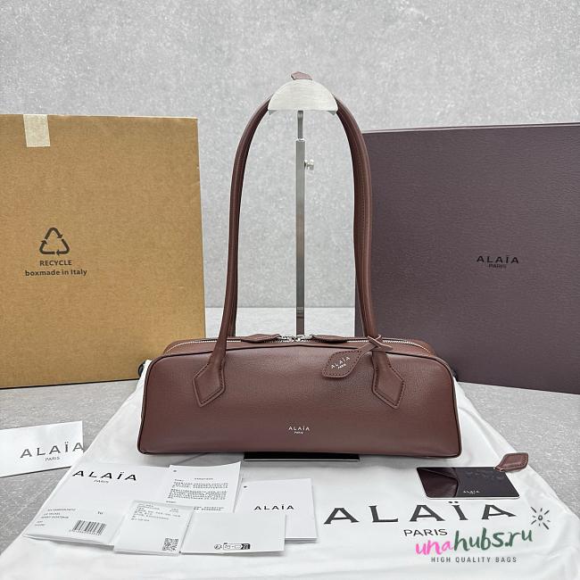 Alaia Le Teckel Medium Bag Brown 33x11x10cm - 1