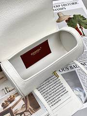 Chanel Preppy Coco Bowling Bag White Caviar 20x10x11cm - Unahubs  - 2