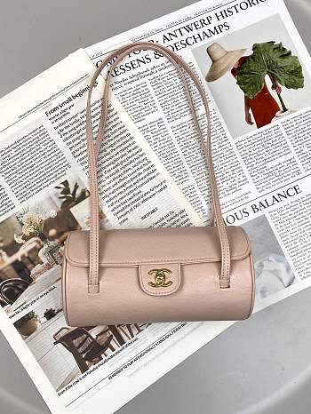 Chanel Preppy Coco Bowling Bag Pink Caviar 20x10x11cm - Unahubs