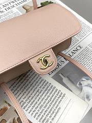 Chanel Preppy Coco Bowling Bag Pink Caviar 20x10x11cm - Unahubs - 5