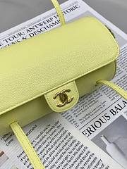 Chanel Preppy Coco Bowling Bag yellow Caviar 20x10x11cm - Unahubs - 3