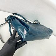 Prada Bonnie Leather Handbag Dark Green 38x30x12cm - 5