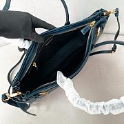 Prada Bonnie Leather Handbag Dark Green 38x30x12cm - 3