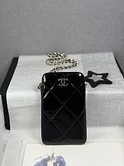 Chanel Phone Holder Black 17.5x10.5x2.5cm - Unahubs - 1