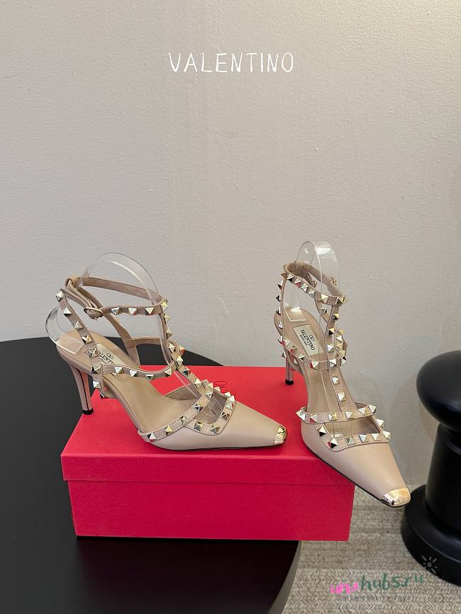 Valentino 2026s Garavani Beige Pump heel 9cm - Unahubs - 1