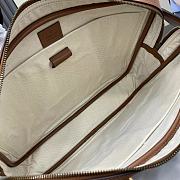 Gucci emblem brown briefcase 40x30x6cm - Unahubs - 2