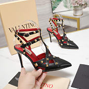 Valentino Garavani 100mm studdy kidskin pumps black - Unahubs - 3