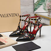 Valentino Garavani 100mm studdy kidskin pumps black - Unahubs - 2