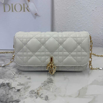 Dior My Dior - Talk Phone Pouch White 18x10x3.5cm - Unahubs