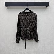Fendi FF Logo Silk Blouse - Unahubs - 2