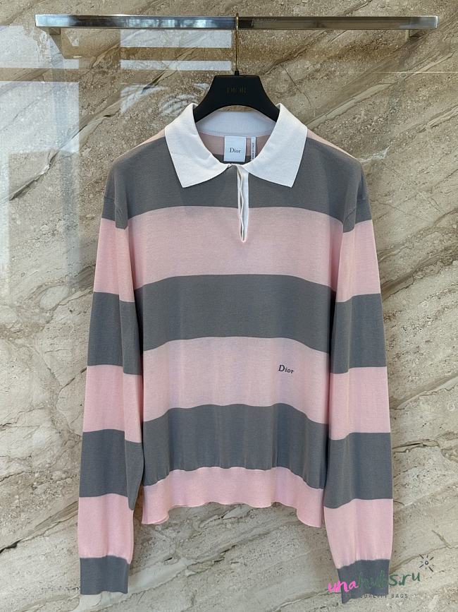 Dior Marinière Long-Sleeved Polo Shirt - Unahubs - 1