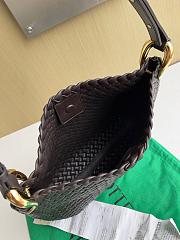 Bottega Veneta Small Dark Brown Clicker Bag 36x30x12cm - Unahubs - 3