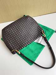 Bottega Veneta Small Dark Brown Clicker Bag 36x30x12cm - Unahubs - 2