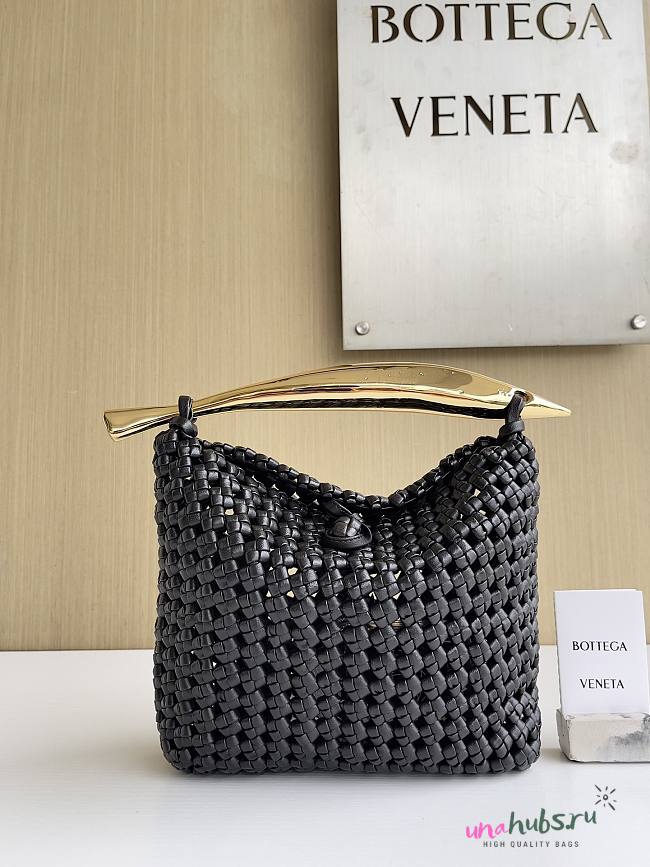 Bottega Veneta Sardine Bag Black 21x6x21cn - Unahubs - 1