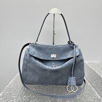 Balenciaga Rodeo Suede Top grey Handle Bag 35x23x18cm - Unahubs