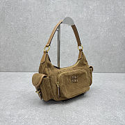 Miu Miu Brown Pocket Shoulder Bag 22x18.5x7cm - Unahubs - 4