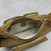 Miu Miu Brown Pocket Shoulder Bag 22x18.5x7cm - Unahubs - 3