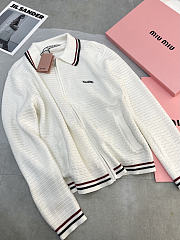 Miu Miu Cotton knit zipper cardigan - Unahubs - 1
