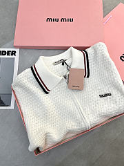 Miu Miu Cotton knit zipper cardigan - Unahubs - 3