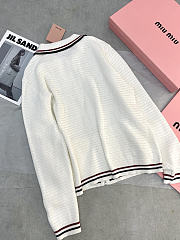 Miu Miu Cotton knit zipper cardigan - Unahubs - 2