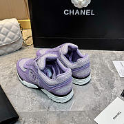 Chanel Sneakers Suede Fabric In Purple - Unahubs - 3