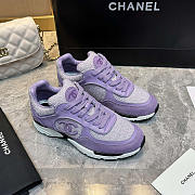 Chanel Sneakers Suede Fabric In Purple - Unahubs - 2