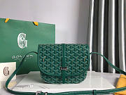 Goyard Belvedere II PM Messenger Handbag Green 21x16x6cm - Unahubs - 1
