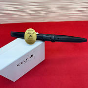 Celine Maison Belt 13mm Taurillon Leather In Black - Unahubs - 4