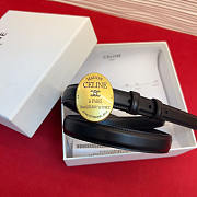 Celine Maison Belt 13mm Taurillon Leather In Black - Unahubs - 3