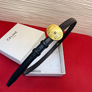 Celine Maison Belt 13mm Taurillon Leather In Black - Unahubs - 2