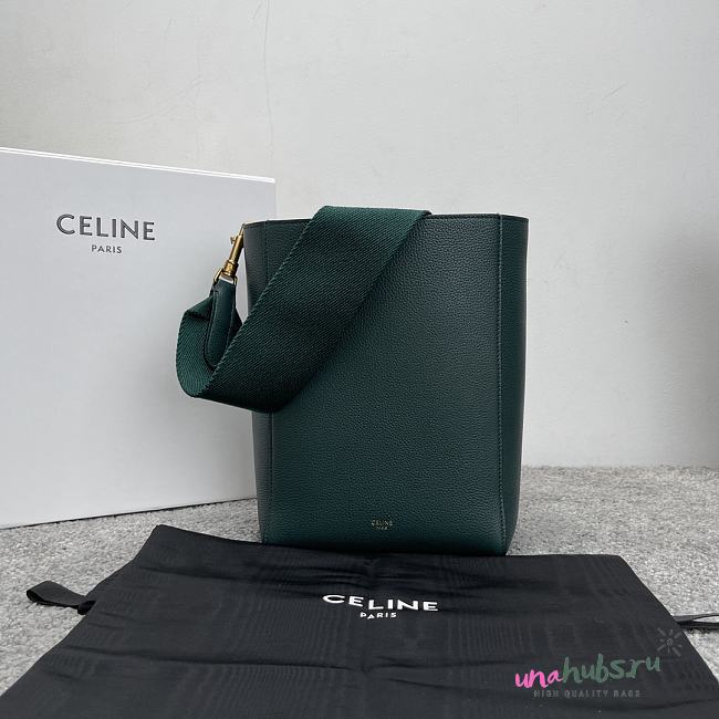 Celine Sangle Bag Green 25x18x12cm - Unahubs - 1