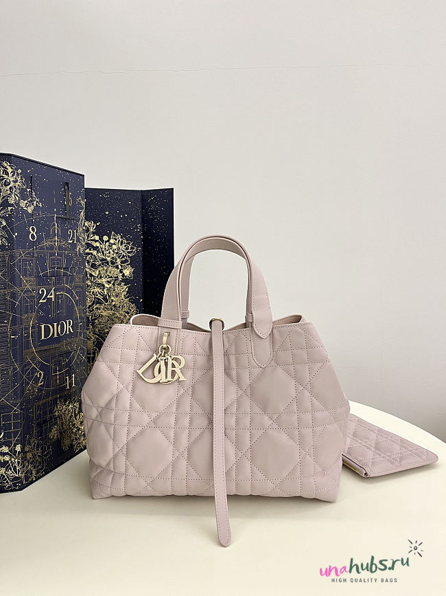 Dior Medium Toujours Bag pink 28.5x19x21cm - Unahubs - 1