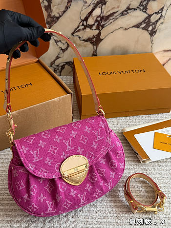 Louis Vuitton Sunset Denim Dark Pink 27x18x3cm - Unahubs