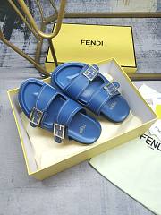 Fendi feel leather sandal Blue - Unahubs - 3