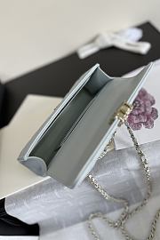 Chanel Kelly Light Blue Caviar 18x10x4.5cm - 5