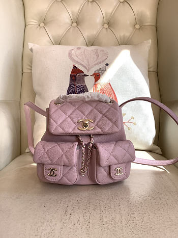 Chanel Duma Caviar pink Backpack - 20.5x20x11.5cm
