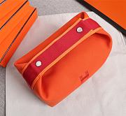 Hermes Canvas Bride A Brac PM Orange 21x17x12cm - Unahubs - 2