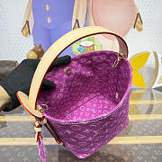 Louis Vuitton All In BB Fushia Denim 18x16x12cm - Unahubs - 4