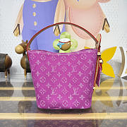 Louis Vuitton All In BB Fushia Denim 18x16x12cm - Unahubs - 2