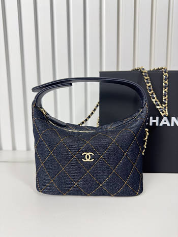 Chanel 26P Hobo Bag denim 21x19x6cm - Unahubs
