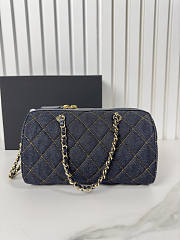 Chanel Bowling Bag Denim 18.5x11x11cm - Unahubs - 2