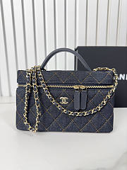 Chanel Vanity With Chain Denim 19.5x17x5cm - Unahubs - 1
