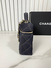 Chanel Vanity With Chain Denim 19.5x17x5cm - Unahubs - 5