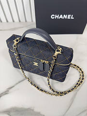 Chanel Vanity With Chain Denim 19.5x17x5cm - Unahubs - 3