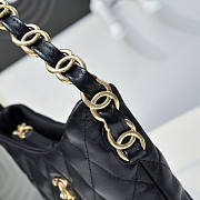 Chanel Hobo bag black Lambskin 23x17x5cm - Unahubs - 2