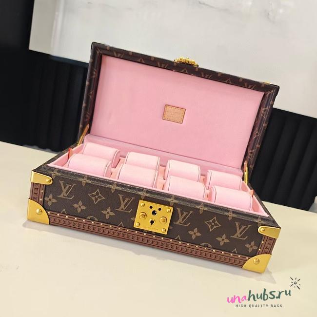 Louis Vuitton Coffret 8 Montres pink 35x20.5x13cm - Unahubs - 1
