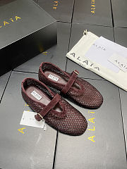 Alaïa Mesh Ballet Flats - Unahubs - 4