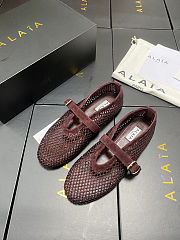 Alaïa Mesh Ballet Flats - Unahubs - 3