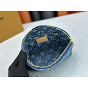 Louis Vuitton Cosmetic Pouch Denim Blue 17x12x6cm - Unahubs - 5