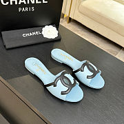 Chanel Blue Slides - Unahubs - 1